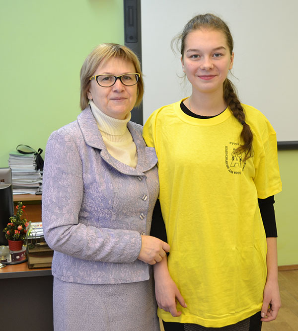 Н.В. Лохова и ее ученица Анастасия Волкова