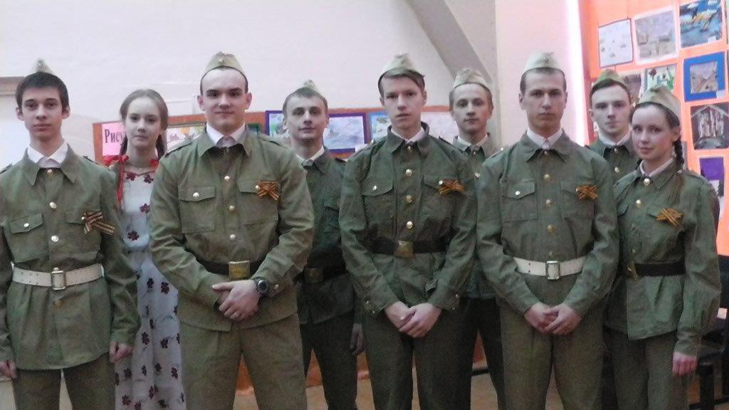 Команда школы №5, участников военно-спортивной игры "Зарница"